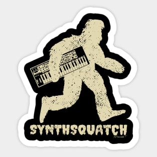 Synthesizer Bigfoot for Synth Player Sticker